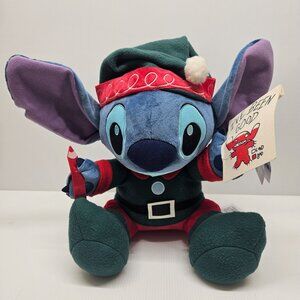 2024 Disney Parks Christmas Elf Stitch Holiday Stitch Plush Toy 14" NWT